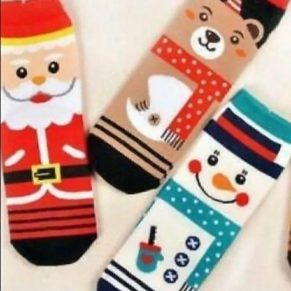 Holiday Christmas Character Socks 3 pair